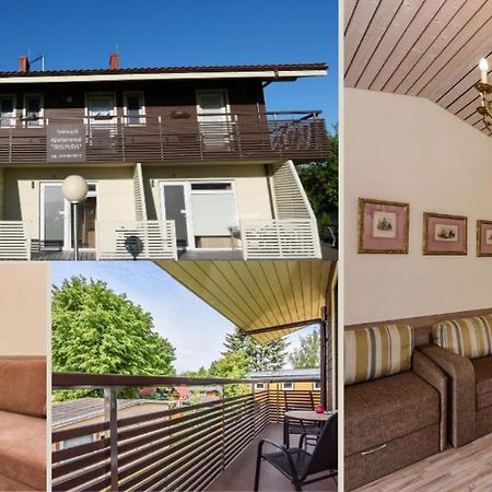 Apartamentai Trys Pusys Šventoji Esterno foto